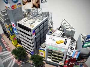 Tokyo shibuya block 3 3D Model