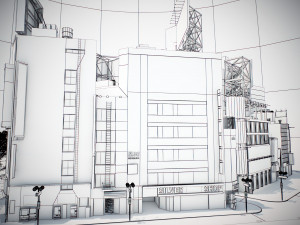 Tokyo shibuya block 3 Modelo 3D