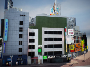 Tokyo shibuya block 3 Modelo 3D