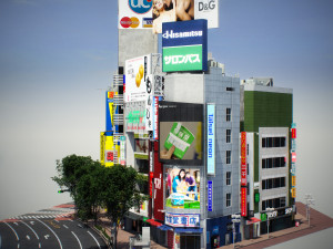 Tokyo shibuya block 3 Modelo 3D
