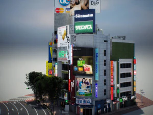 Tokyo shibuya block 3 3D Model