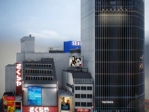 Tokyo shibuya block 4 3D Model