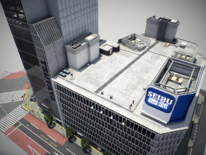Tokyo shibuya block 4 3D Модель
