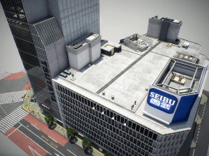 Tokyo shibuya block 4 3D Model