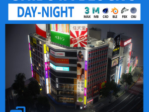 Tokyo shibuya block 5 3D Model