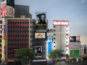 Tokyo shibuya block 5 3D Model