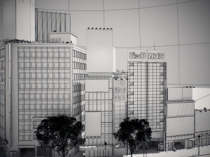Tokyo shibuya block 5 Model 3D