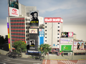 Tokyo shibuya block 5 Model 3D