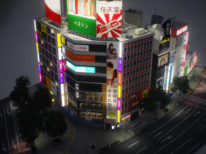 Tokyo shibuya block 5 3D Model