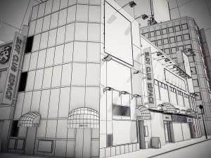 Tokyo shibuya block 5 Model 3D