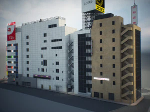 Tokyo shibuya block 6 3D Model