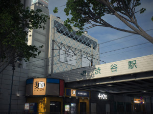 Tokyo shibuya block 7 3D Model