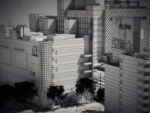 Tokyo shibuya block 7 3D Model