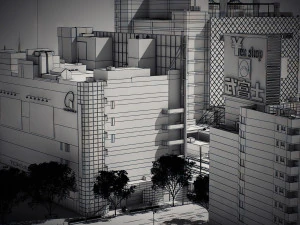 Tokyo shibuya block 7 3D Model