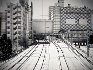 Tokyo shibuya block 7 3D Model