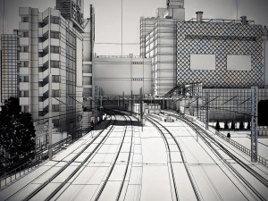 Tokyo shibuya block 7 3D Model