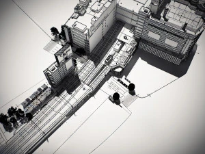 Tokyo shibuya block 7 3D Model