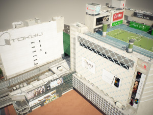 Tokyo shibuya block 7 3D Model