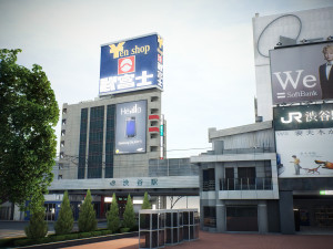 Tokyo shibuya block 7 3D Model