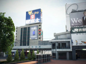 Tokyo shibuya block 7 3D Model