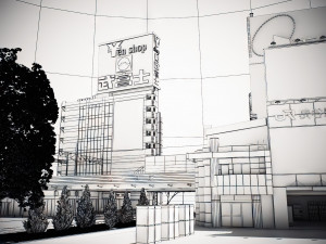 Tokyo shibuya block 7 3D Model