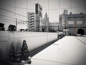 Tokyo shibuya block 7 3D Model