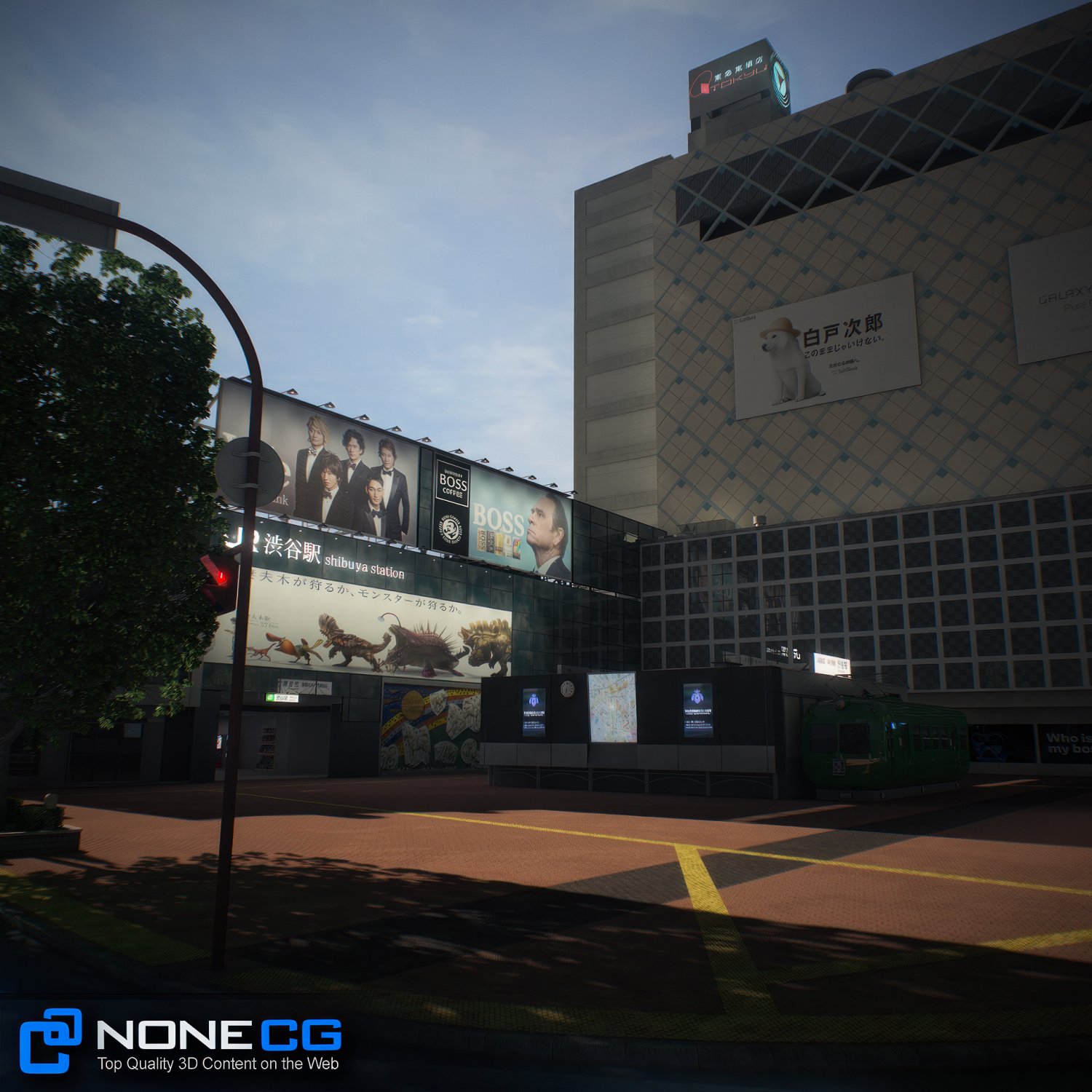 Tokyo Shibuya Block 8 Hachiko 3D Модель In Город 3DExport