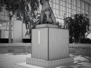 Tokyo shibuya block 8 hachiko Model 3D