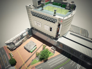 Tokyo shibuya block 8 hachiko Model 3D
