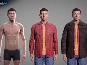 young man alex Modelo 3D