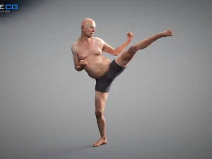 Oude man Alex 3D Model