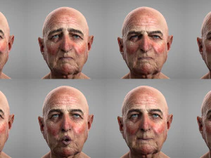 Oude man Alex 3D Model