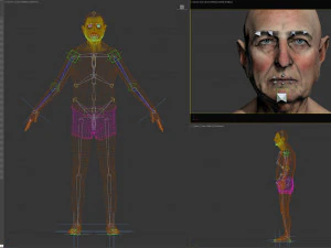 Oude man Alex 3D Model