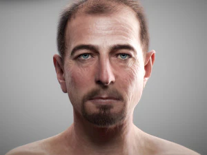 Middle age man alex 3D Model