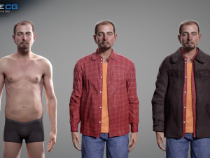 middle age man alex 3D-Modell