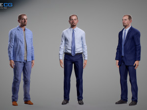 middle age man alex 3D-Modell