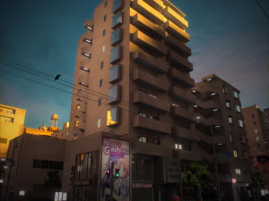 Japan - 4 blocks 1 3D Model