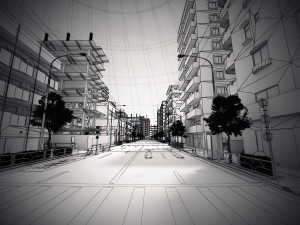Japan - 4 blocks 1 3D मॉडल