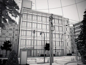 Japan - 4 blocks 2 3D Model