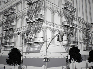 Nyc blocks 4 v2 3D Model