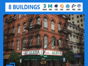 NYC blokları 4 v2 3D Model