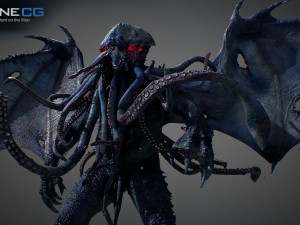 cthulhu rigged 3D 모델