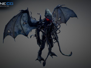 cthulhu rigged 3D 모델