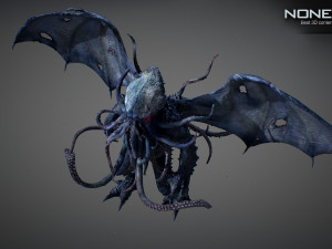 cthulhu rigged 3D 모델