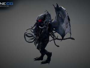 cthulhu rigged 3D 모델