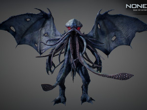cthulhu rigged 3D 모델