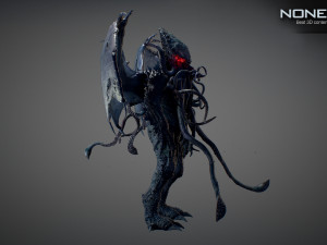 cthulhu rigged 3D 모델