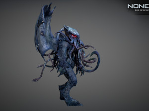 cthulhu rigged 3D 모델