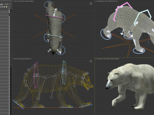 Animated Polar Bear Modello 3D