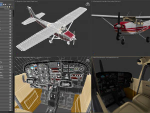 Aereo Cessna Modello 3D